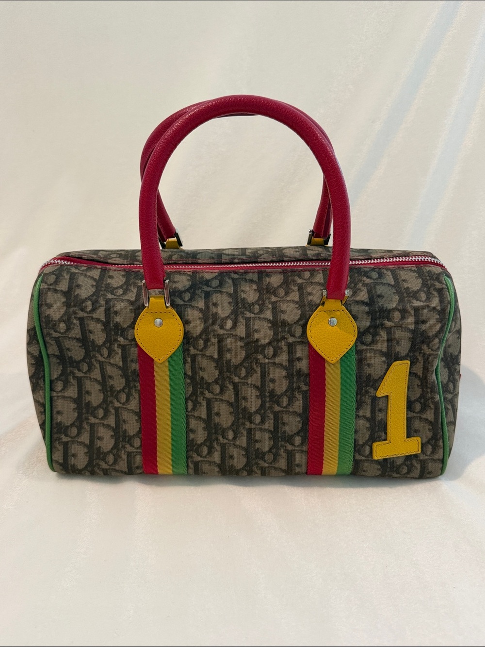 Dior Trotter Rasta Boston Bag Vintage